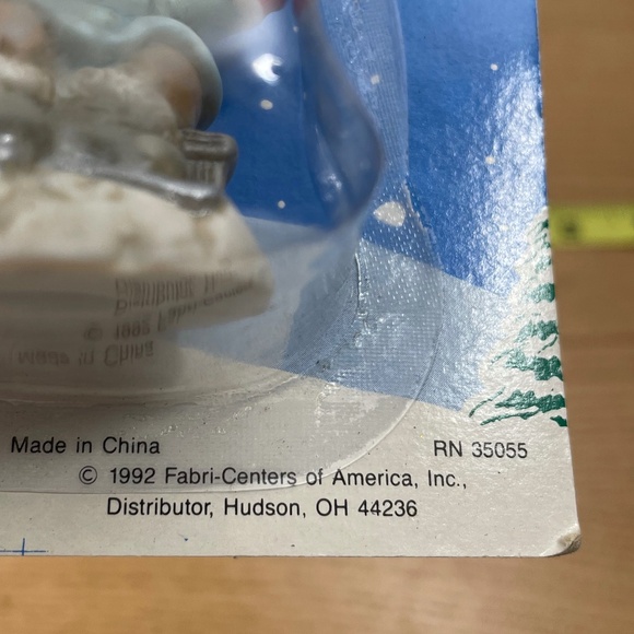 1992 Fabri-Centers of America Christmas Gnome Elf Santa Village Accessory #26379 - Picture 3 of 6